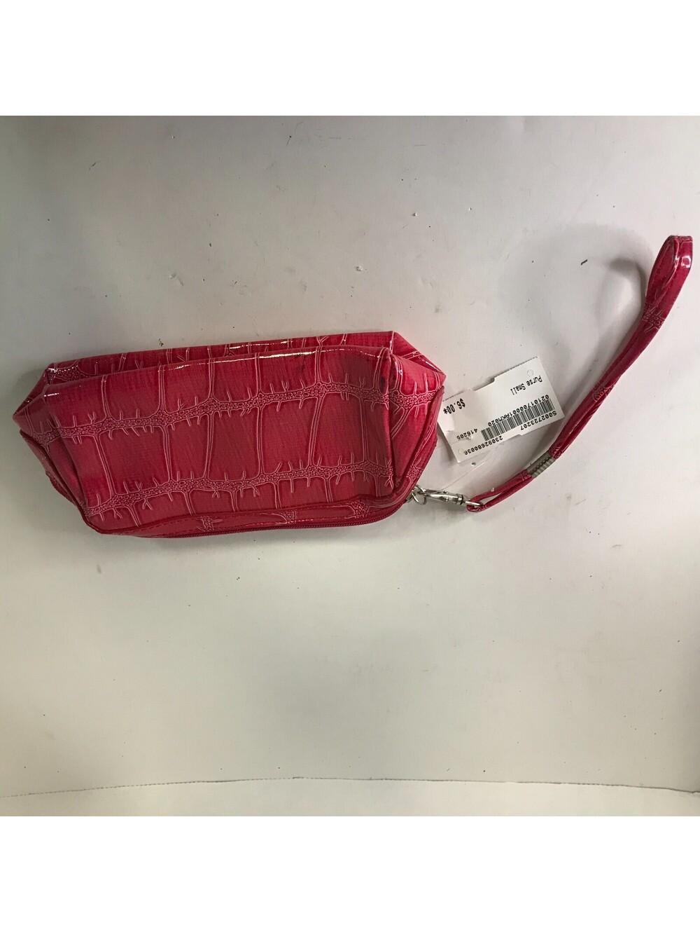 Pink Fashion Purse 8 1/2 inches long with wristlet